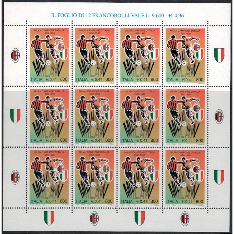 ITALIA 1999 Milan Campione d'Italia MF MNH**