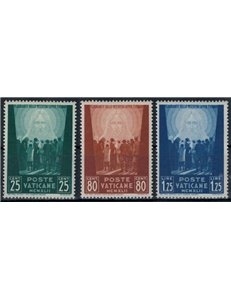 VATICAN 1942 Pro prisoners, 1st issue 3v MH*