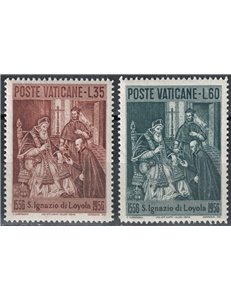 VATICAN 1956 Saint Ignatius of Loyola 2v MH*