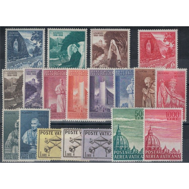 VATICAN 1958 Complete Year 19v MH*