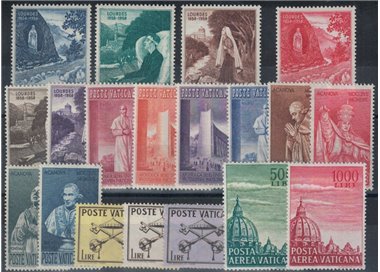 VATICANO 1958 Annata Completa 19v MH*