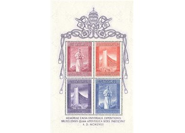 VATICAN 1958 Universal Exhibition of Brussels s/s MH*