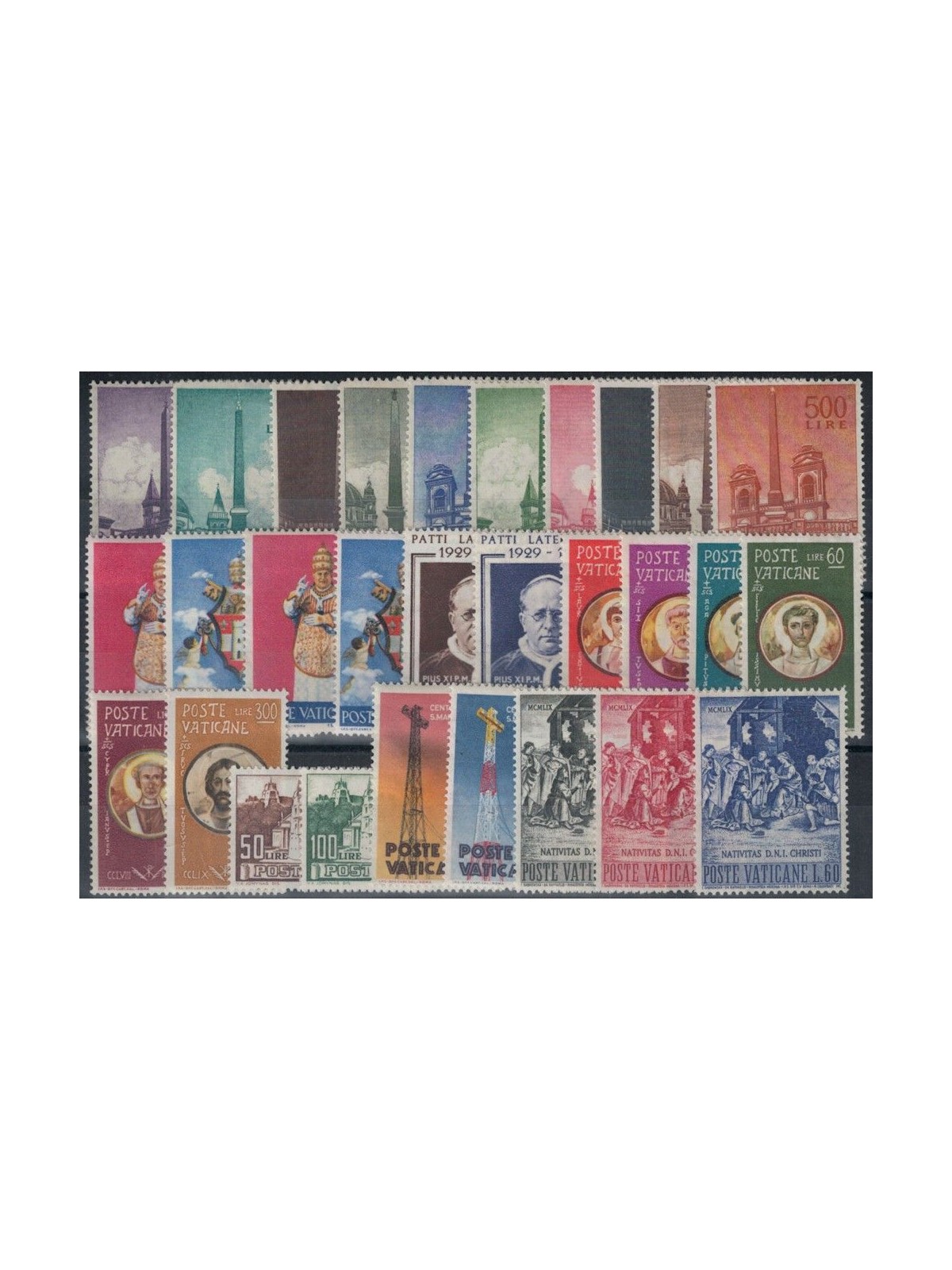 VATICANO 1959 Annata Completa 29v MH*