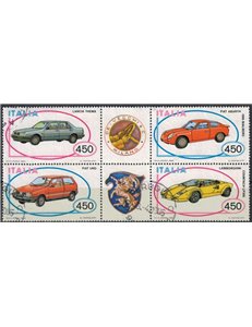 ITALIA 1985 Automobili (blocco) 4v us
