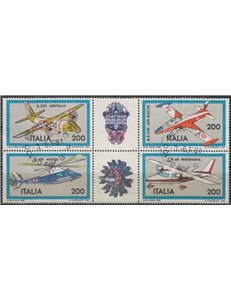 ITALY 1981 Aircraft (block) 4v us
