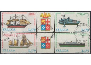 ITALIA 1977 Navi (blocco) 4v us