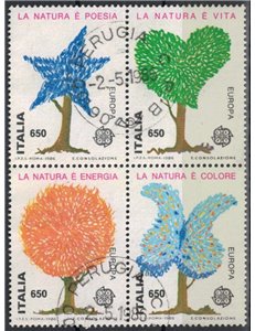 ITALIA 1986 Europa (blocco) 4v us