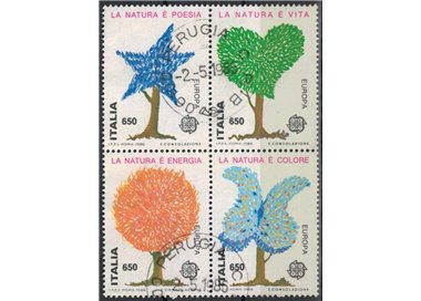 ITALIA 1986 Europa (blocco) 4v us