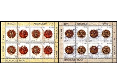 VATICANO 2006 Ristrutturazione di San Pietro 2 BF MNH**
