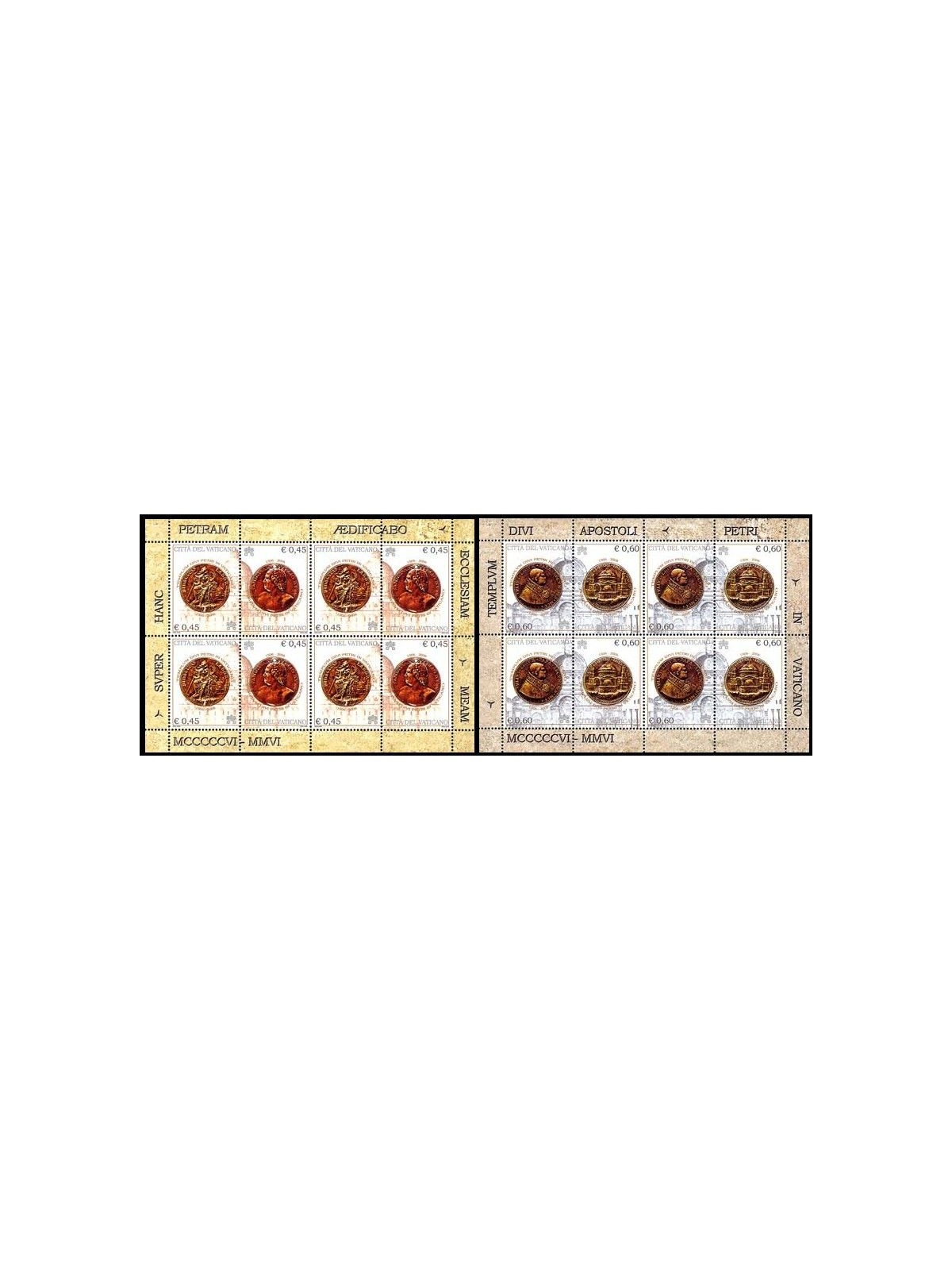 VATICAN 2006 Renovation of St. Peter's 2 s/s MNH**