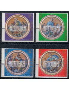 VATICAN 2002 Automatic 0.45 (silk threads) 4v MNH**