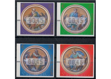 VATICAN 2002 Automatic 0.45 (silk threads) 4v MNH**