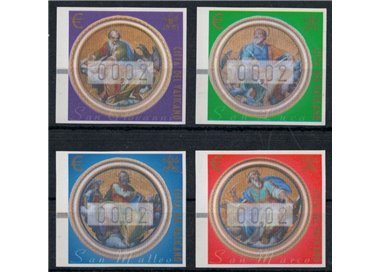 VATICAN 2002 Automatic 0.02 (silk threads) 4v MNH**