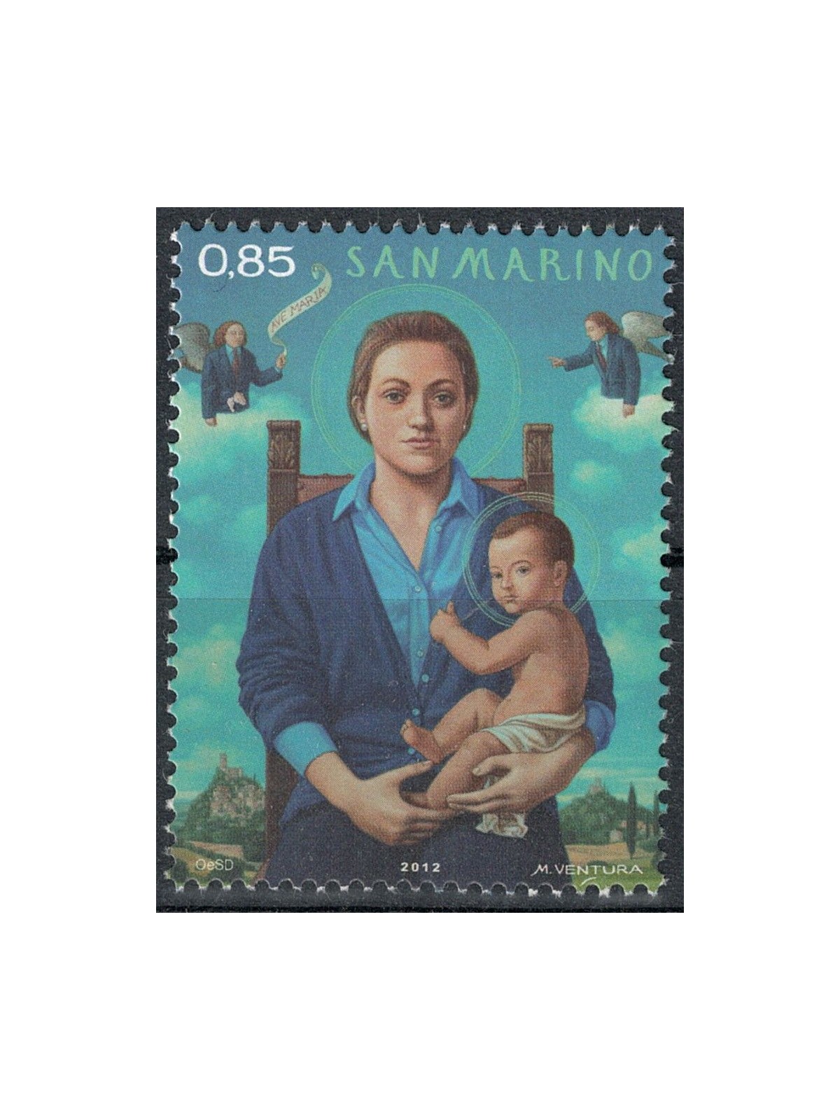 SAN MARINO 2012 Christmas MNH**