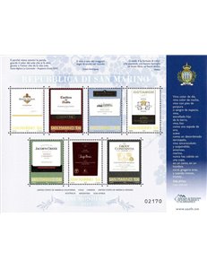 SAN MARINO 2012 Wines of the World s/s MNH**