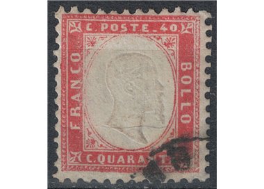 ITALY KINGDOM 1862 Vittorio Emanuele II 40c carmine us