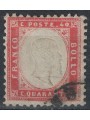 ITALIA REGNO 1862 Vittorio Emanuele II 40c carminio us
