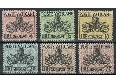 VATICANO 1954 Segnatasse 6v MH*