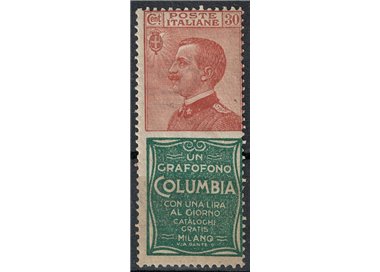 ITALY KINGDOM 1924-25 Advertising 30c (Columbia) MH*