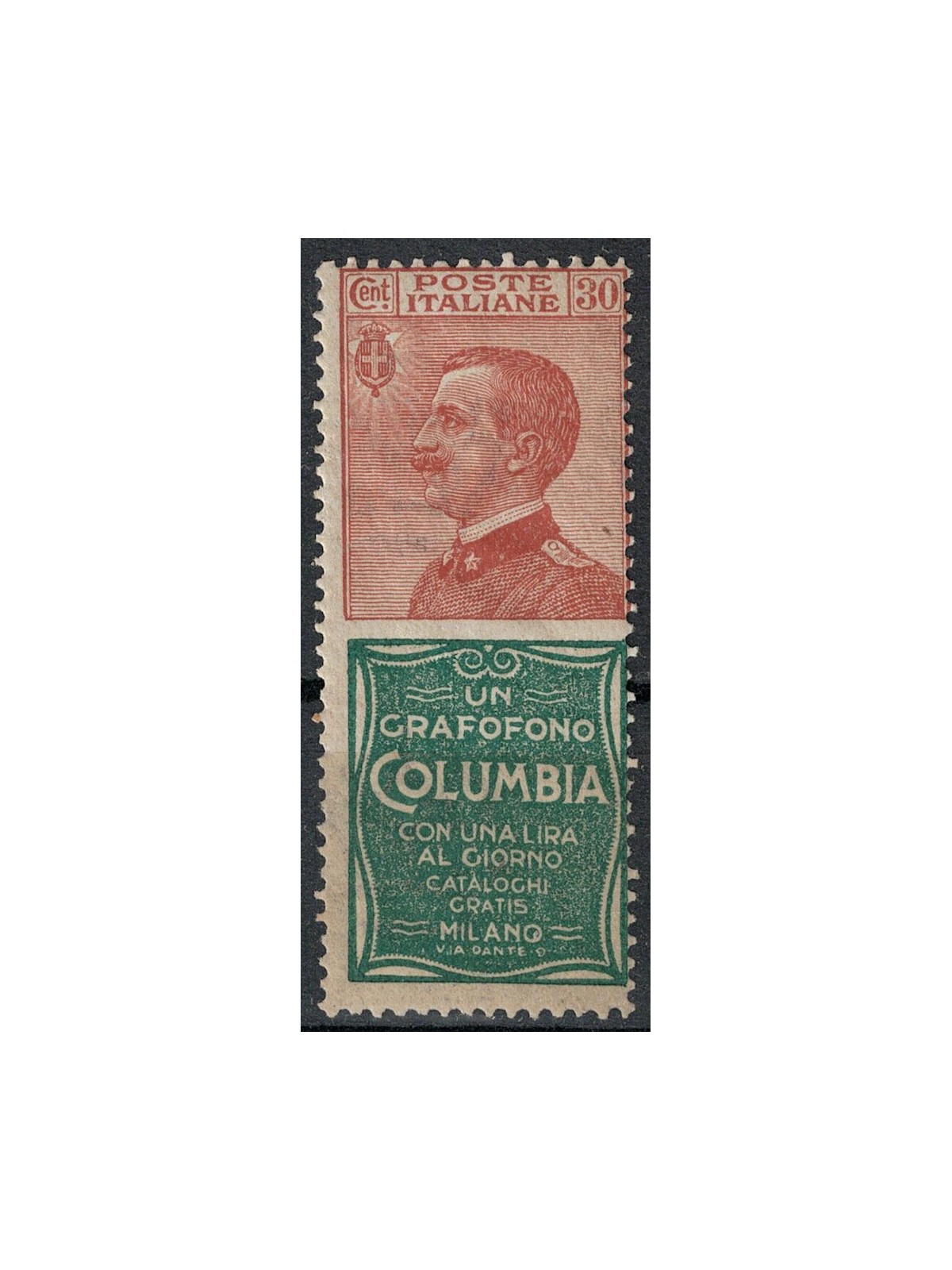 ITALIA REGNO 1924-25 Pubblicitari 30c (Columbia) MH*