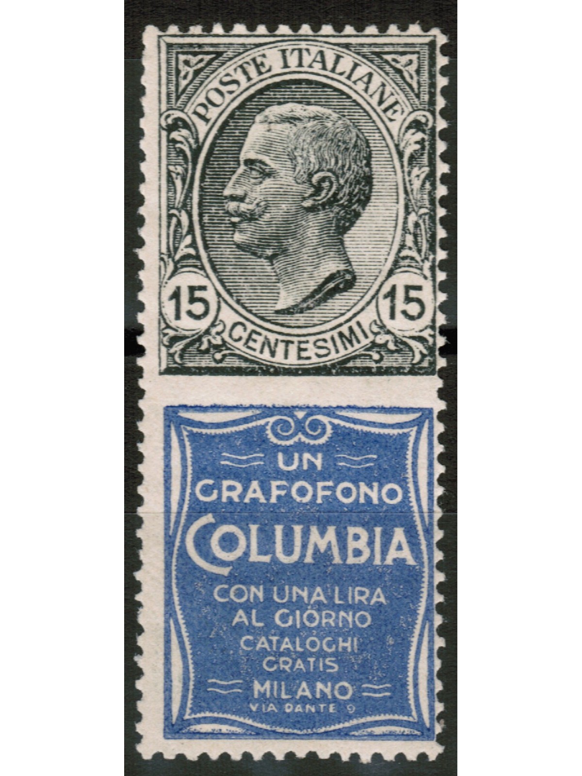ITALY KINGDOM 1924-25 Advertising 15c (Columbia) MNH**