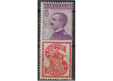 ITALIA REGNO 1924-25 Pubblicitari 50c (Singer) MNH**