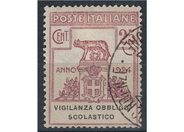 ITALY KINGDOM 1924 Semi-State Bodies, Supervision of Compulsory Education us ©