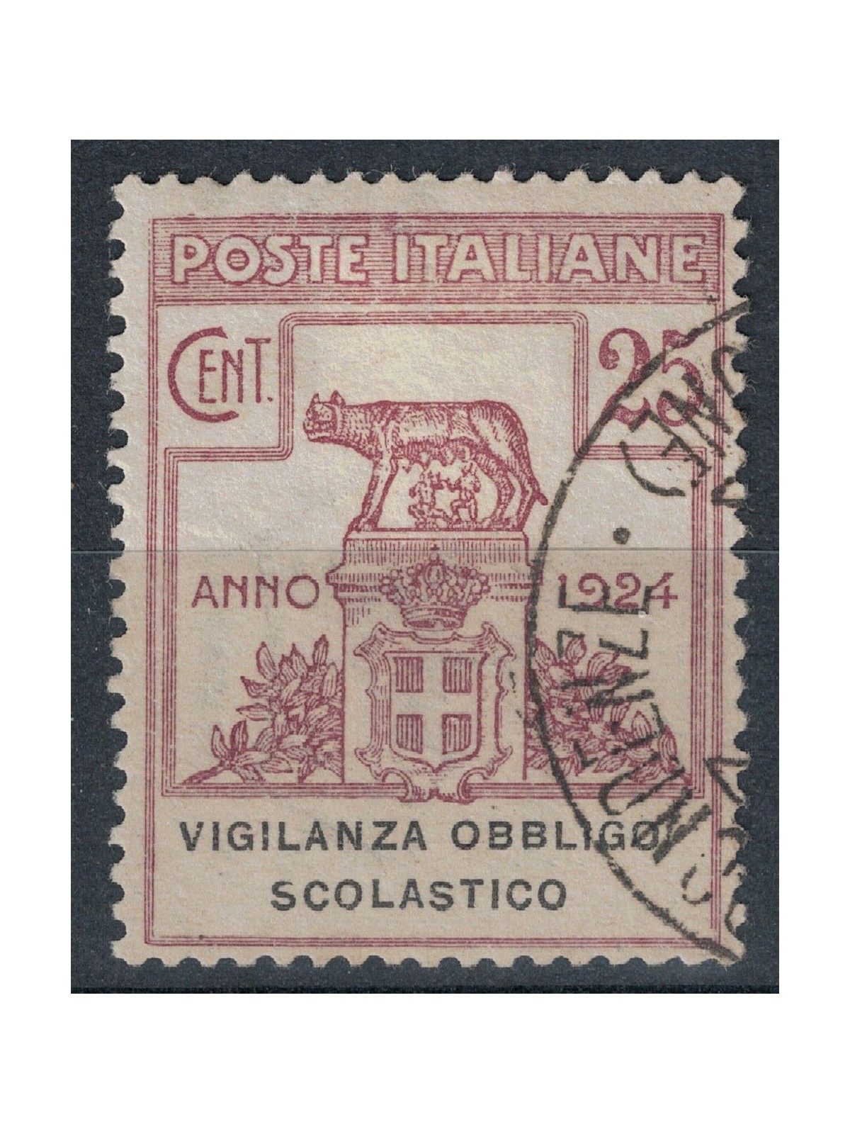 ITALY KINGDOM 1924 Semi-State Bodies, Supervision of Compulsory Education us ©