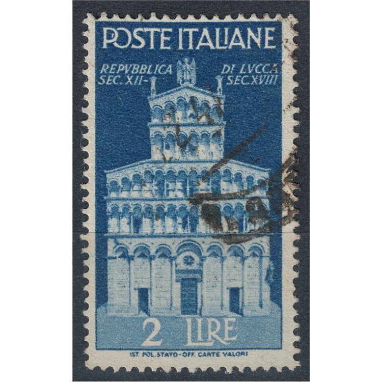 ITALY 1946 Variety £2 Advent of the, watermark position DA us