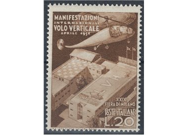 ITALIA 1951 Varietà £20 Fiera di Milano, posiz. filigr. DA MNH**
