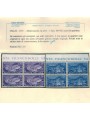 ITALIA 1951 Abbazia di Montecassino (in quartina) 2v MNH** ©