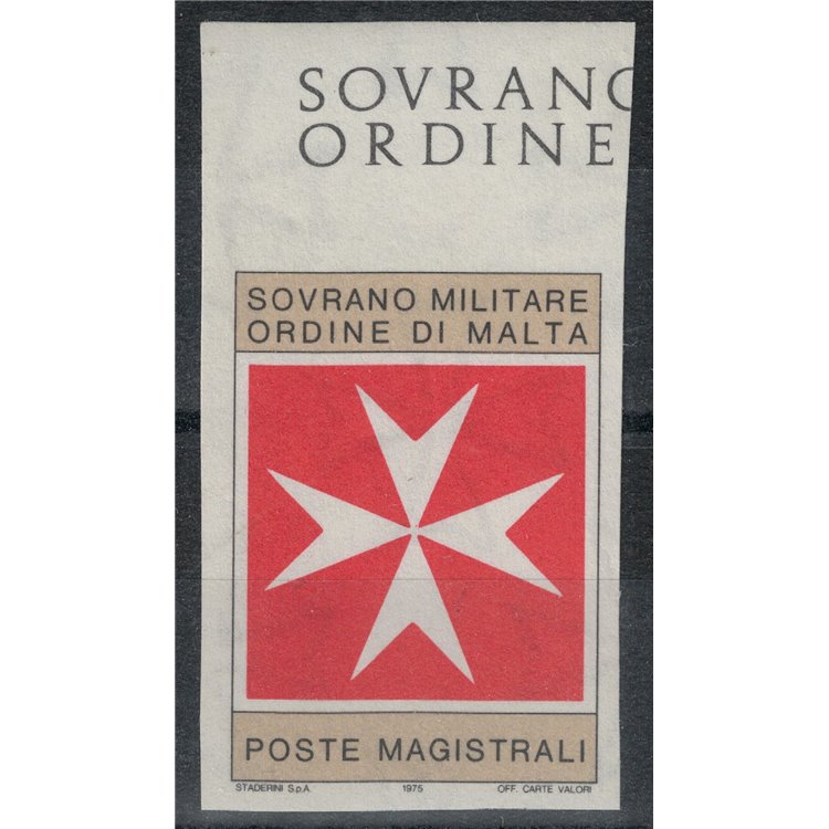 SMOM 1975 Varietà segnatasse, 25gr Croce di Malta senza soprastampa MNH**