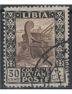 LIBYA 1924-29 Variety 30c Pictorial with watermark US letters