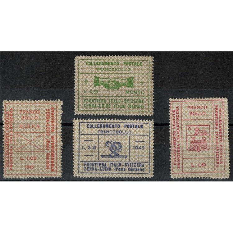 ITALIA LUOGOTENENZA 1945 Servizi Privati, Frontiera Italo-Svizzera 4v MNH**