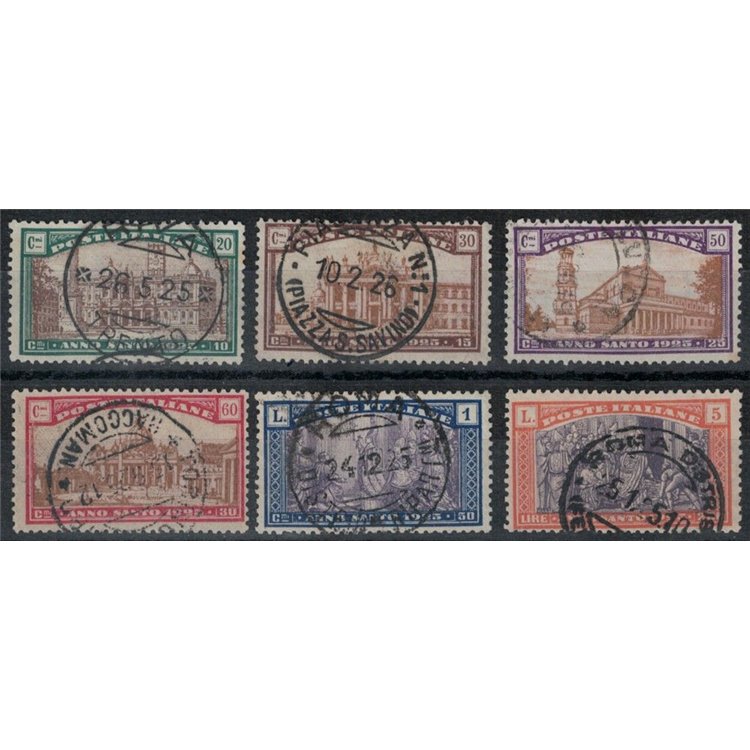 ITALIA REGNO 1924 Anno Santo 6v us ©