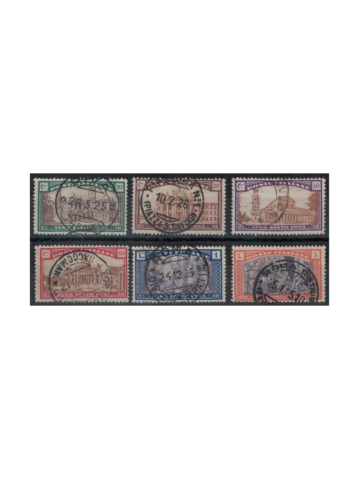 ITALIA REGNO 1924 Anno Santo 6v us ©