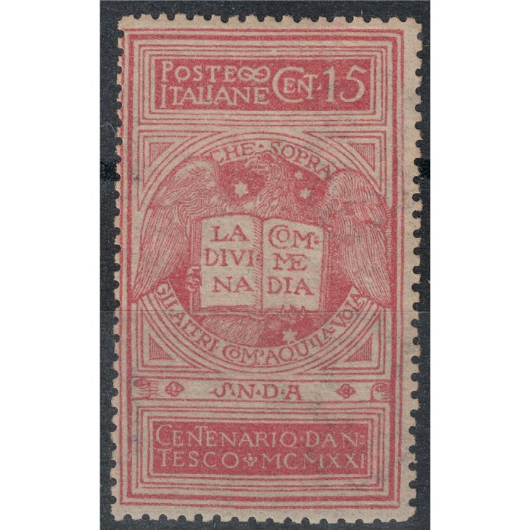 ITALY KINGDOM 1921 Dante 15c brownish pink MNH** ©
