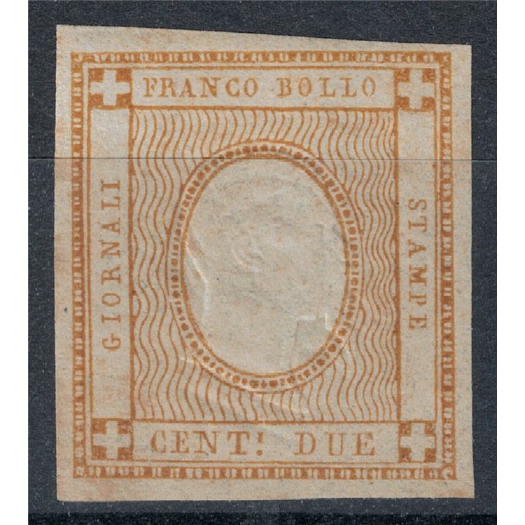 ITALY KINGDOM 1862 Variety 2c bistro with effigy instead of the MNH** number ©