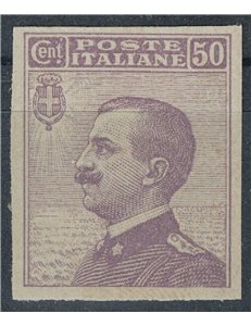 ITALIA REGNO 1908 Michetti, prova d'archivio del 50c violetto MNH** ©