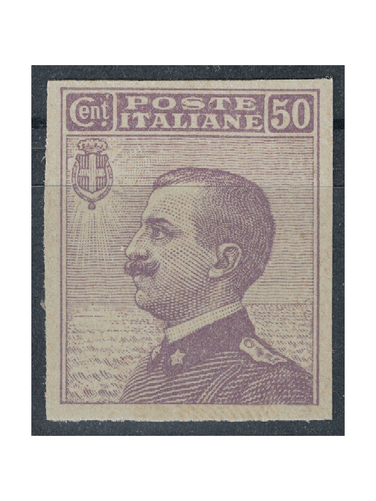 ITALY KINGDOM 1908 Michetti, archival proof of the 50c violet MNH** ©