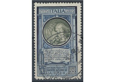 ITALY KINGDOM 1932 Dante Alighieri 100£ us ©