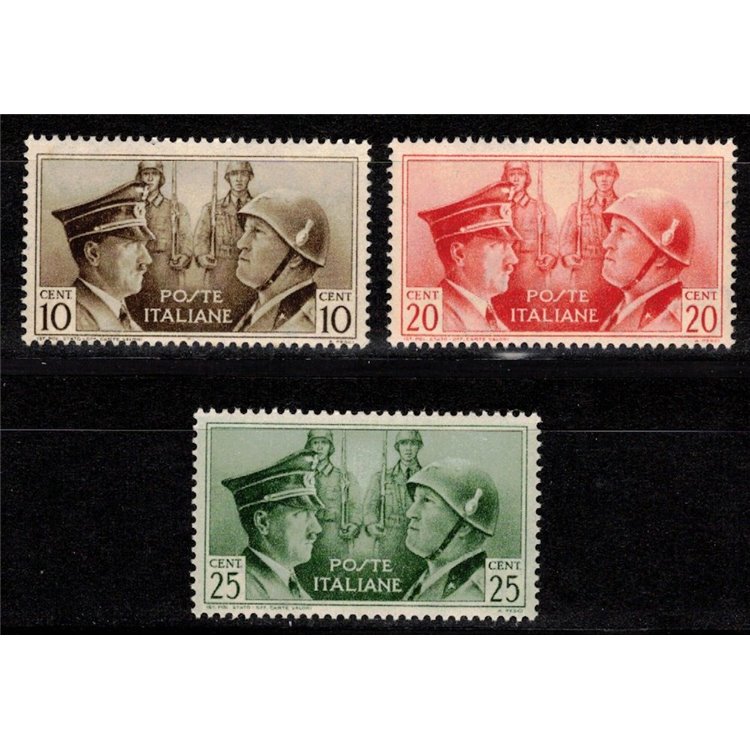 ITALIA REGNO 1941 Fratellanza d'armi (non emessi) 3v MH*
