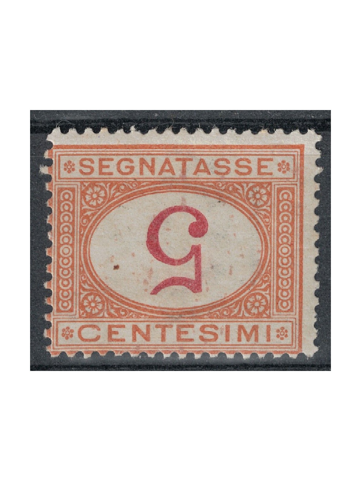 ITALIA REGNO 1890-94 Varietà Segnatasse 5c con cifra capovolta MNH**