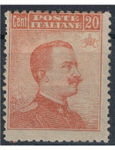 ITALIA REGNO 1916 Michetti 20c arancio MH*