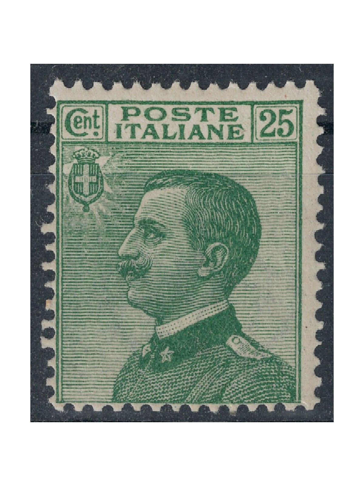 ITALIA REGNO 1927 Michetti 25c verde MH*