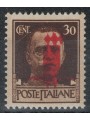 ITALY RSI 1944 Variety 30c Imperial (double overprint) MNH**