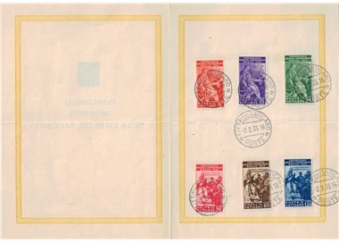 VATICAN 1935 International Juridical Congress on official folder 6v us