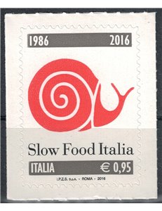 ITALIA 2016 Slow food Italia MNH**