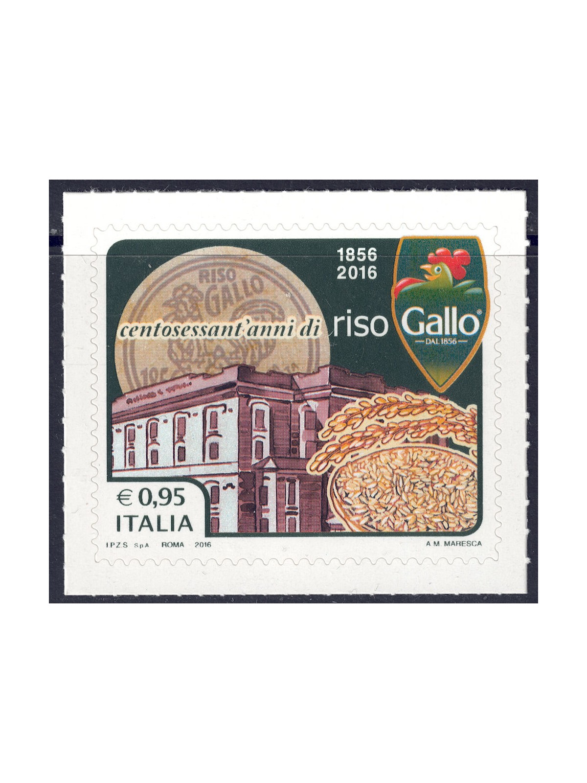 ITALIA 2016 Riso Gallo MNH**