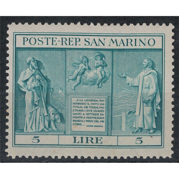 SAN MARINO 1937 Indipendenza MNH**